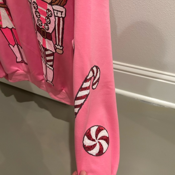 Simply Southern Vibrant Pink Christmas Sweatshirt. Never worn. - Picture 3 of 9